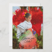 Fiesta Blume Gracias 2555 Vielen Dank Dankeskarte (Vorderseite)