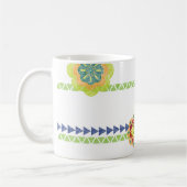 Fiesta Blume NAME Colorful Southwest Chalkboard Kaffeetasse (Links)