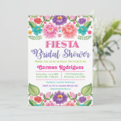 Fiesta Blumendusche Einladung (Stehend Vorderseite)