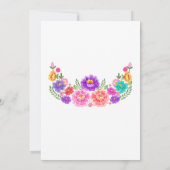 Fiesta Blumendusche Einladung (Rückseite)