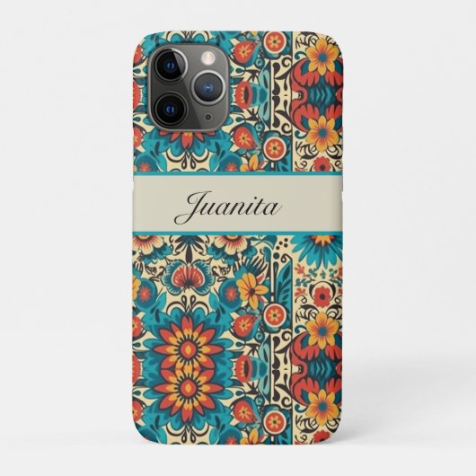 Fiesta Blüten, anpassbar Case-Mate iPhone Hülle (Rückseite)
