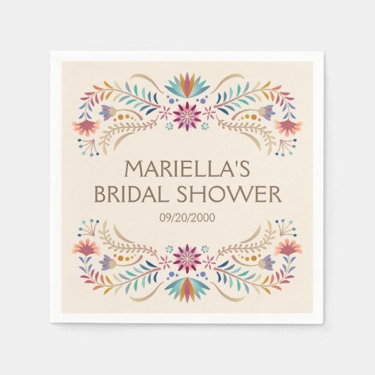 Fiesta Boho Birthday Shower Wedding Serviette (Vorderseite)