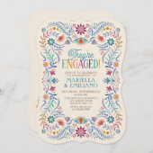 Fiesta Boho Engagement Party Einladung (Vorne/Hinten)