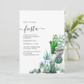 Fiesta Boho Scottsdale Junggeselinnen-Abschied Einladung (Stehend Vorderseite)