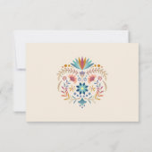 Fiesta Boho Wedding Quinceañera UAWG RSVP Karte (Rückseite)