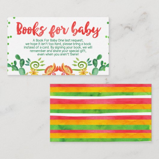 Fiesta Book request Card Business Card Größe einfü Begleitkarte (Vorne/Hinten)