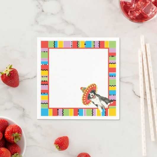 Fiesta Border Collie Serviette (Beispiel)