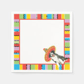 Fiesta Border Collie Serviette (Vorderseite)