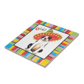 Fiesta Boston Terrier Fliese (Seite)