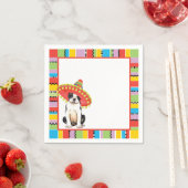 Fiesta Boston Terrier Serviette (Beispiel)