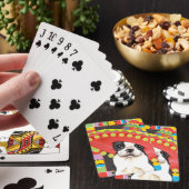 Fiesta Boston Terrier Spielkarten (In Situ)