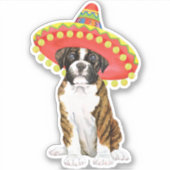 Fiesta Boxer Vinyl Sticker (Vorderseite)