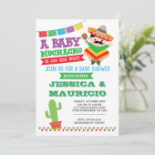 Fiesta Boy Babydusche Einladung (Stehend Vorderseite)