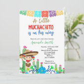 Fiesta Boy Babydusche Einladung Boy (Stehend Vorderseite)