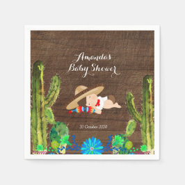 Fiesta Boy Muchachito Paper Party Napkins Serviette
