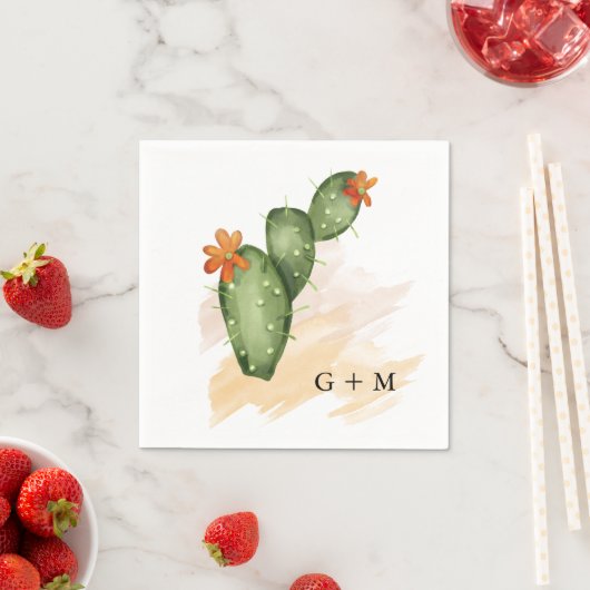 Fiesta | Brautparty Aquarell Serviette (Beispiel)