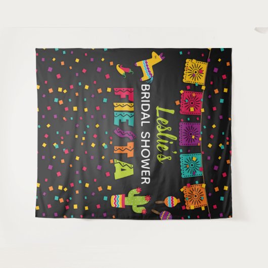 Fiesta Brautparty Backdrop - Pinata Wandteppich (Vorderseite (Horizontal))