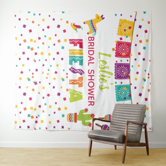 Fiesta Brautparty Backdrop - Pinata - WH Wandteppich (Beispiel (Horizontal))
