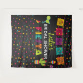Fiesta Brautparty Backdrop Wandteppich (Vorderseite (Horizontal))