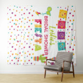 Fiesta Brautparty Backdrop - WH Wandteppich (Beispiel (Horizontal))