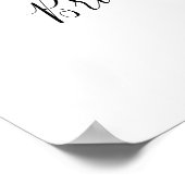 Fiesta Brautparty Begrüßung Unterschrift mit Sombr Poster (Ecke)