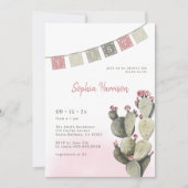 Fiesta Brautparty Cactus Einladung (Vorderseite)
