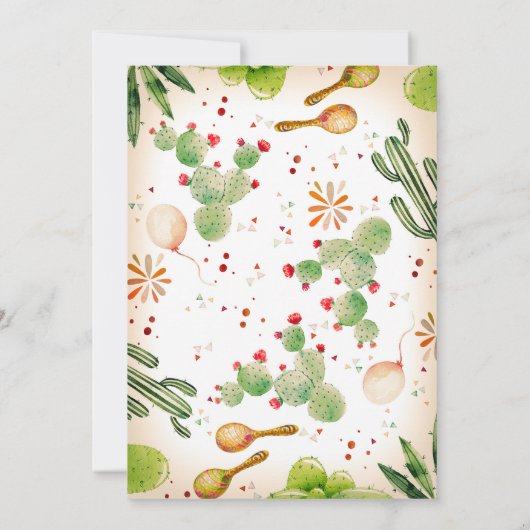 Fiesta Brautparty Einladung (Rückseite)