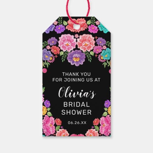 Fiesta Brautparty Favor Tag Geschenkanhänger (Vorderseite)