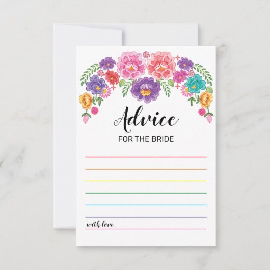 Fiesta Brautparty Game Advisor Cards Einladung (Vorderseite)