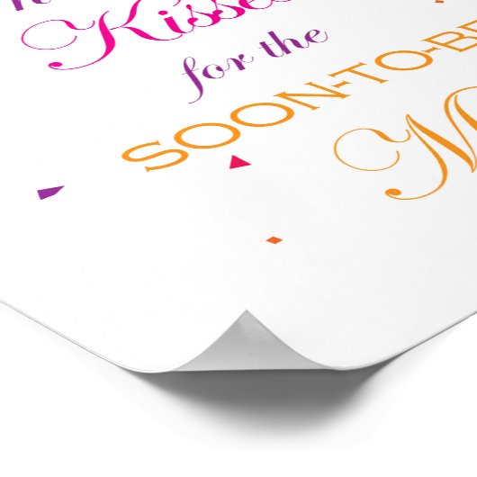 Fiesta Brautparty Game Sign 8x10 Poster (Ecke)