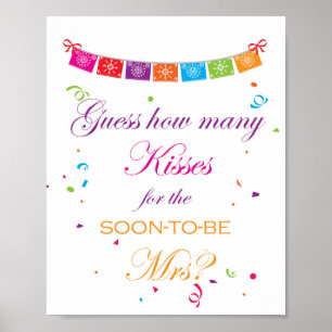 Fiesta Brautparty Game Sign 8x10 Poster