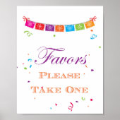 Fiesta Brautparty Game Sign 8x10 Poster (Vorne)