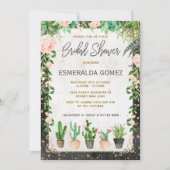 Fiesta Brautparty Invite Succulent Cactus Party Einladung (Vorderseite)