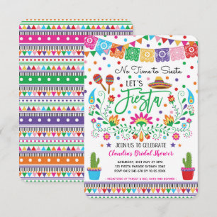 Fiesta Brautparty / Keine Zeit für Siesta Mexikani Einladung