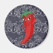 Fiesta Brautparty mit rotem, heißem Pfeffer Diva Magnet (Vorne)