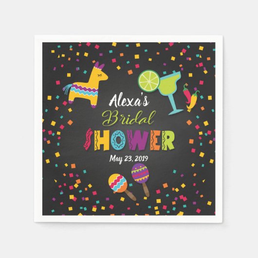 Fiesta Brautparty Napkins Serviette (Vorderseite)