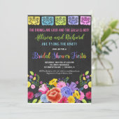 Fiesta Brautparty Paare Coed Einladung (Stehend Vorderseite)