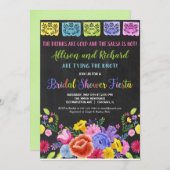 Fiesta Brautparty Paare Coed Einladung (Vorne/Hinten)