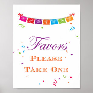 Fiesta-Brautparty-Spielschild 8x10 Poster