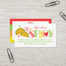 Fiesta Brautparty Tacos Spice Raffle Ticket
