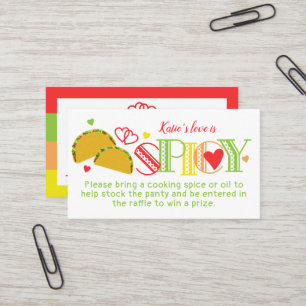 Fiesta Brautparty Tacos Spice Raffle Ticket