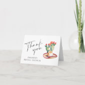 Fiesta Brautparty Vielen Dank Dankeskarte (Vorderseite)