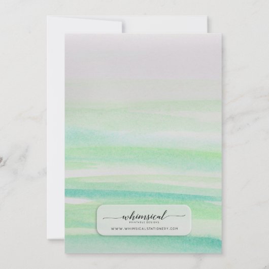 Fiesta Bridal Dusche Einladung 5"x7" Südwesten (Rückseite)