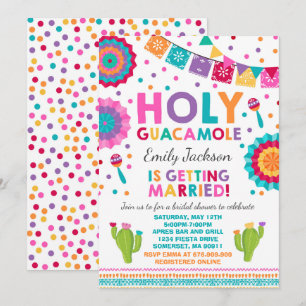 Fiesta Bridal Dusche Einladung Heilige Guacamole