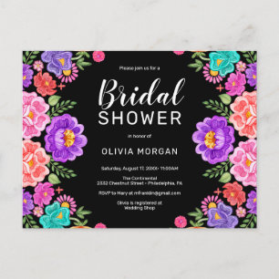 Fiesta Bridal Shower Invitation Postkarte