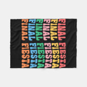 Fiesta Bride Squad Matching Bachelorette Par Fleecedecke (Vorderseite (Horizontal))