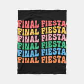 Fiesta Bride Squad Matching Bachelorette Par Fleecedecke (Vorderseite)