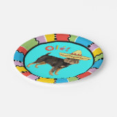 Fiesta Brüssel Griffon Pappteller (Schrägansicht)