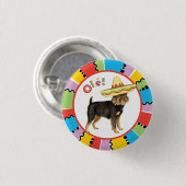 Fiesta Brussels Griffon Button (Vorne & Hinten)