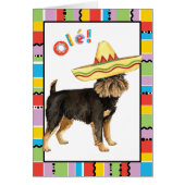 Fiesta Brussels Griffon Greeting Card (Vorne)